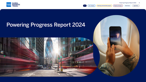 Thumbnail Global Business Travel Group Sustainability Report 2024