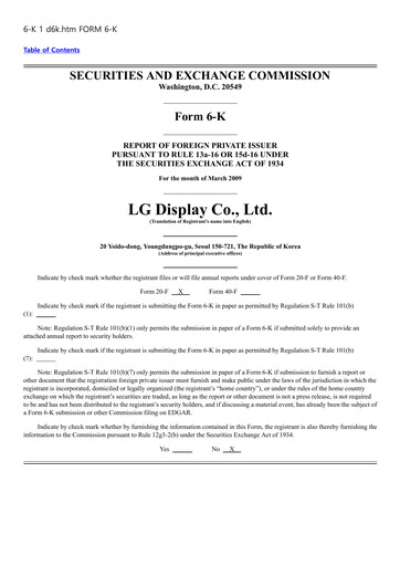 Thumbnail LG Display Financial Report 2008