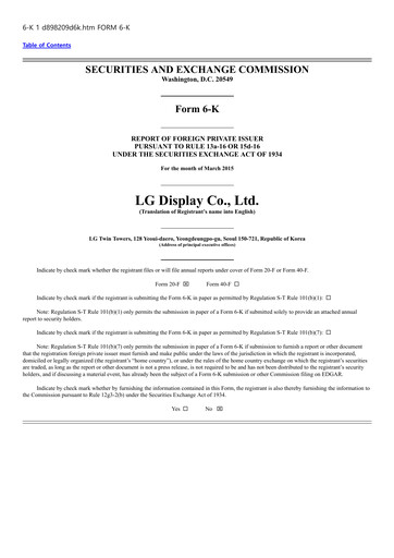 Thumbnail LG Display Financial Report 2014