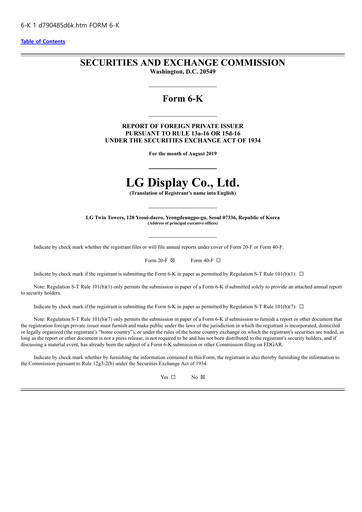 Thumbnail LG Display Half-year Report 2019