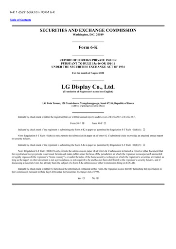 Thumbnail LG Display Half-year Report 2020
