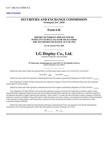 Thumbnail LG Display Quarterly Report 2008-q1