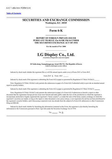Thumbnail LG Display Quarterly Report 2008-q3