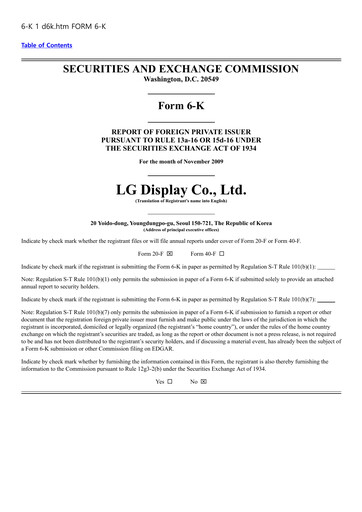 Thumbnail LG Display Quarterly Report 2009-q3