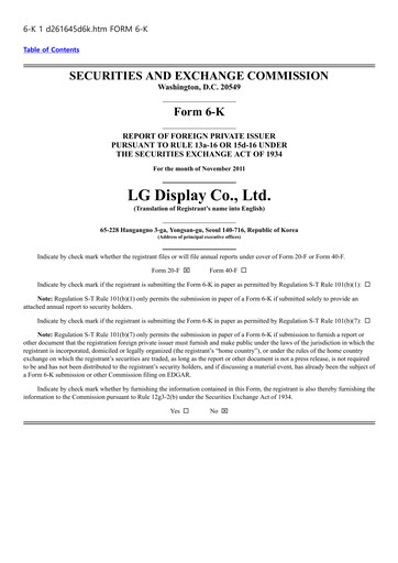 Thumbnail LG Display Quarterly Report 2011-q3