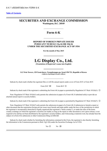 Thumbnail LG Display Quarterly Report 2015-q1