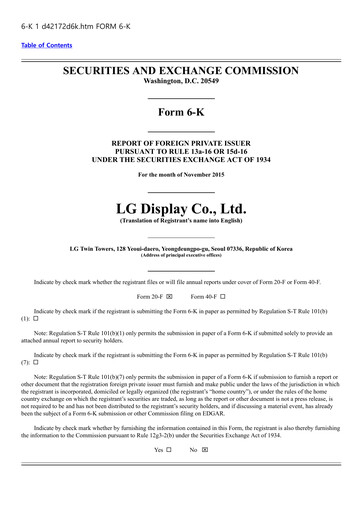 Thumbnail LG Display Quarterly Report 2015-q3