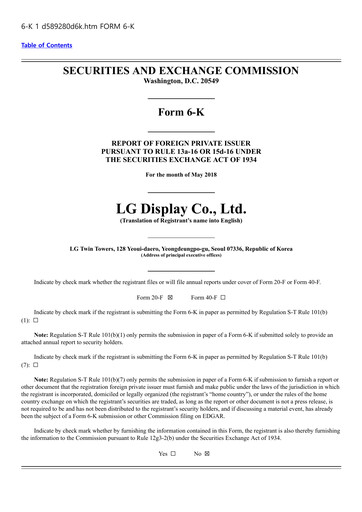 Thumbnail LG Display Quarterly Report 2018-q1