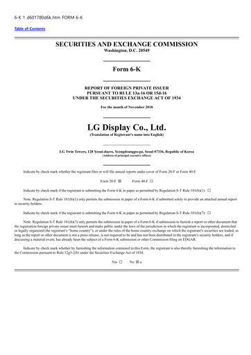 Thumbnail LG Display Quarterly Report 2018-q3