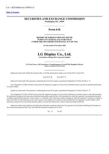 Thumbnail LG Display Quarterly Report 2020-q3