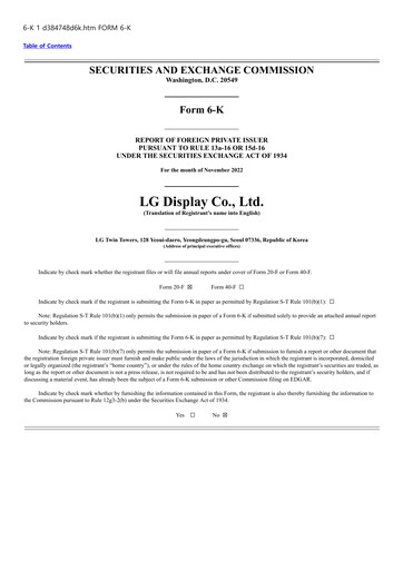 Thumbnail LG Display Quarterly Report 2022-q3