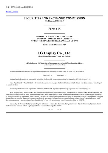 Thumbnail LG Display Quarterly Report 2023-q3