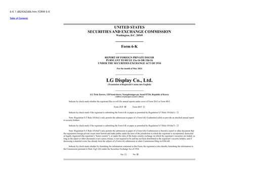 Thumbnail LG Display Quarterly Report 2024-q1