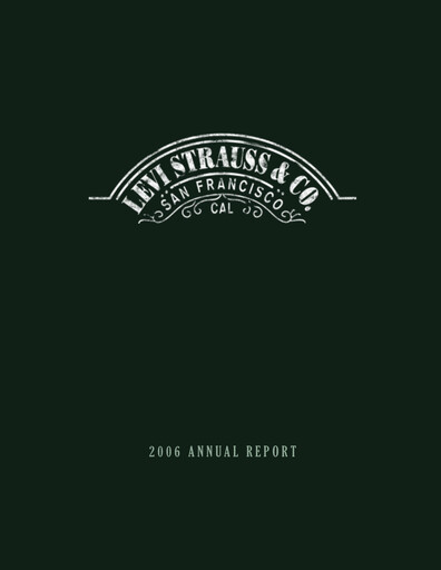 Thumbnail Levi Strauss & Co. Annual Report 2006