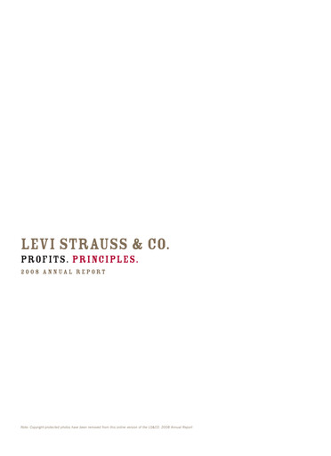 Thumbnail Levi Strauss & Co. Annual Report 2008