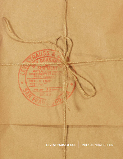 Thumbnail Levi Strauss & Co. Annual Report 2012