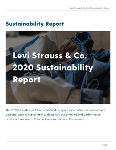 Thumbnail Levi Strauss & Co. Sustainability Report 2020