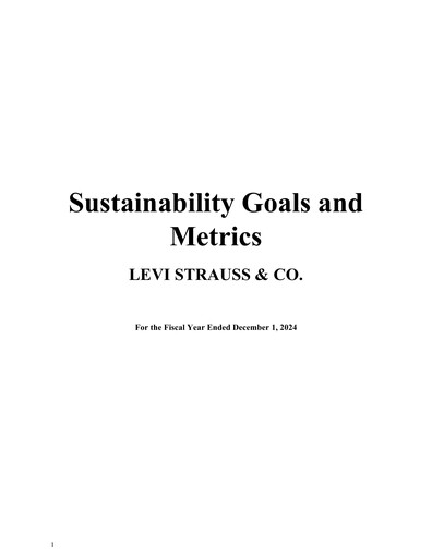 Thumbnail Levi Strauss & Co. Sustainability Report 2024