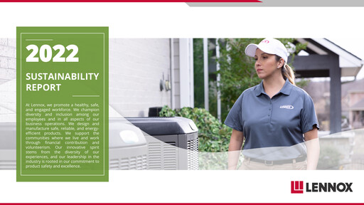 Thumbnail Lennox Sustainability Report 2022