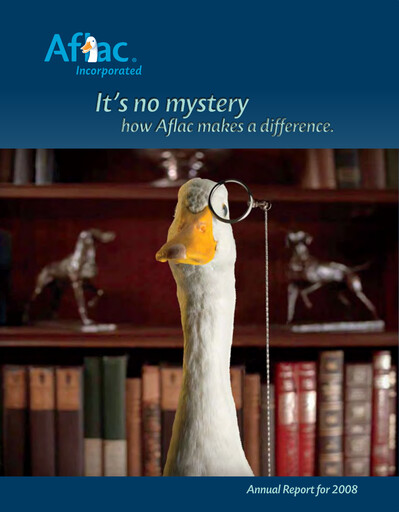 Vorschaubild Aflac Jahresbericht 2008