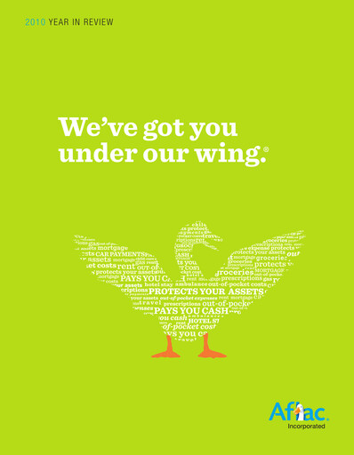Vorschaubild Aflac Jahresbericht 2010