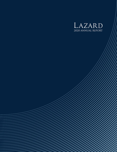Thumbnail Lazard Annual Report 2020
