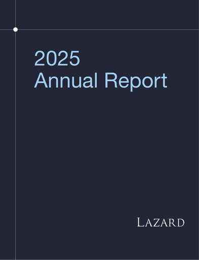 Thumbnail Lazard Annual Report 2025
