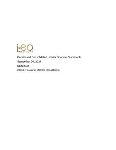 Thumbnail i-80 Gold Quarterly Report 2021-q3