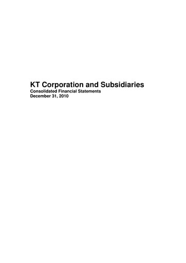 Thumbnail KT Corporation Financial Statement 2010