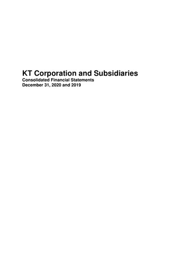Thumbnail KT Corporation Financial Statement 2020