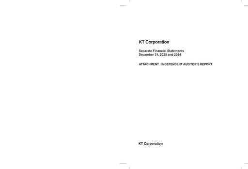 Thumbnail KT Corporation Financial Statement 2025