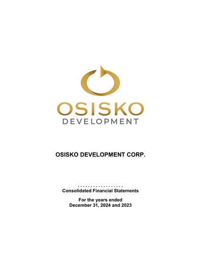 Thumbnail Osisko Development Financial Statement 2024