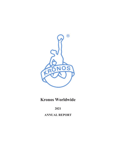 Thumbnail Kronos Worldwide Annual Report 2021