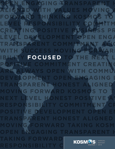 Thumbnail Kosmos Energy Annual Report 2013