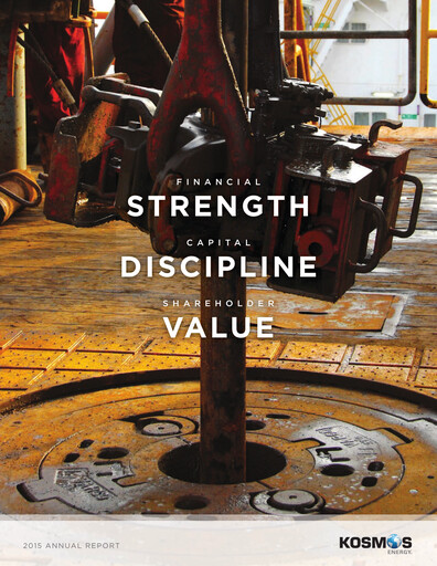 Thumbnail Kosmos Energy Annual Report 2015