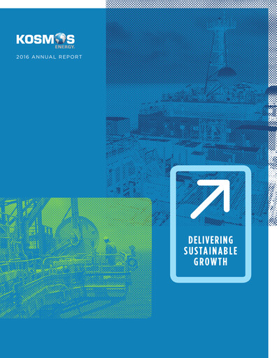 Thumbnail Kosmos Energy Annual Report 2016