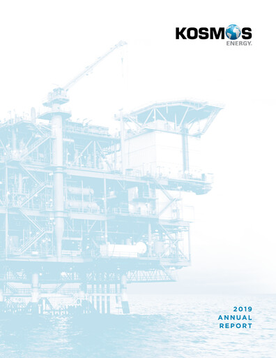 Thumbnail Kosmos Energy Annual Report 2019