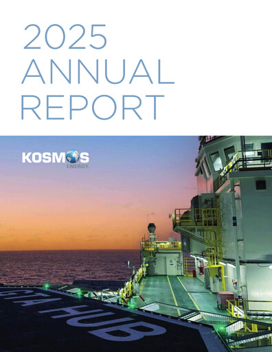 Thumbnail Kosmos Energy Annual Report 2025