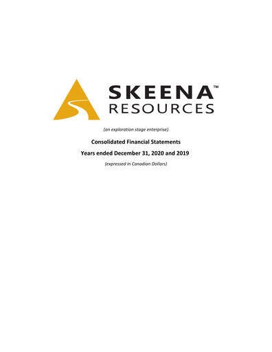 Vorschaubild Skeena Resources Finanzmitteilung 2020