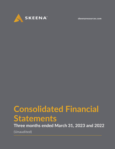 Thumbnail Skeena Resources Quarterly Report 2023-q1