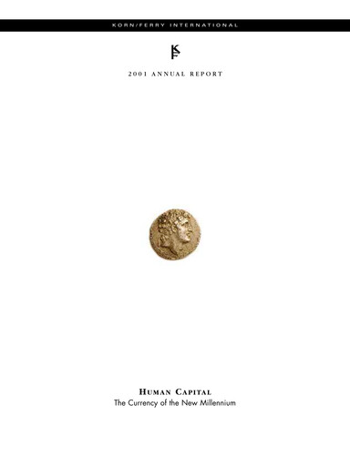 Thumbnail Korn Ferry
 Annual Report 2001