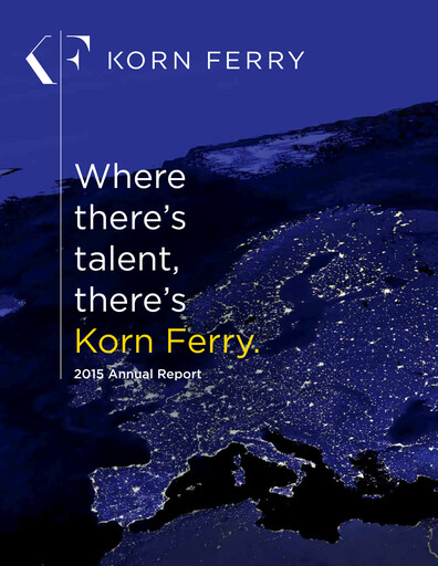 Thumbnail Korn Ferry
 Annual Report 2015