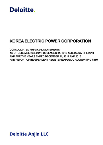 Vorschaubild Korea Electric Power Finanzmitteilung 2011