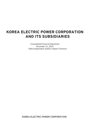 Vorschaubild Korea Electric Power Finanzmitteilung 2019