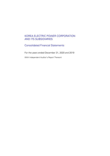 Vorschaubild Korea Electric Power Finanzmitteilung 2020