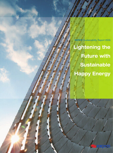 Thumbnail Korea Electric Power Sustainability Report 2009
