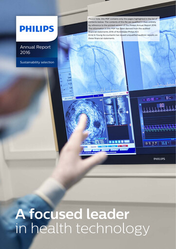 Vorschaubild Philips Nachhaltigkeitsbericht 2016