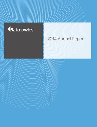 Thumbnail Knowles
 Annual Report 2014