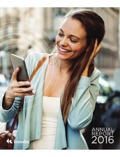 Thumbnail Knowles
 Annual Report 2016