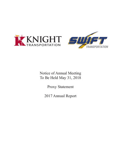 Thumbnail Knight-Swift Transportation
 Annual Report 2017